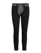 Woven Five Pockets Bottoms Trousers Slim Fit Trousers Black Marc O'Pol...