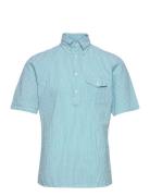 Slim Fit Casual Poplin Shirt Designers Shirts Short-sleeved Green Eton