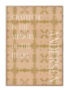 H.c. Andersen - Gratitude Home Decoration Posters & Frames Posters Gra...