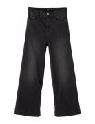 Nlfatonsons Dnm 7526 7/8 Hw W Pant Bottoms Jeans Wide Jeans Black LMTD