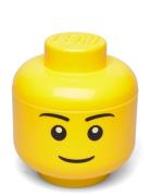Lego Storage Head  Home Kids Decor Storage Storage Boxes Yellow LEGO S...
