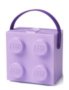 Box W. Handle  - Classic Home Kids Decor Storage Storage Boxes Purple ...