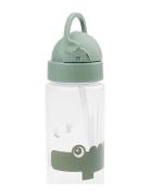 Straw Bottle Croco Green 350 Ml Home Meal Time Green D By Deer