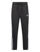 Essentials Single Jersey Tapered Open Hem 3-Stripes Pants Sport Sweatp...