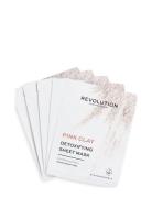 Revolution Skincare Biodegradable Detoxifying Pink Clay 4Pcs Beauty Wo...