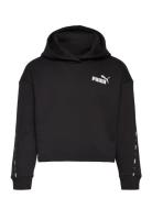 Ess Tape Hoodie Fl G Sport Sweatshirts & Hoodies Hoodies Black PUMA