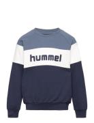 Hmlclaes Sweatshirt Sport Sweatshirts & Hoodies Sweatshirts Blue Humme...