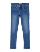 Nkmsilas Xslim Jeans 2002-Tx Noos Bottoms Jeans Skinny Jeans Blue Name...