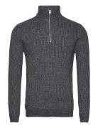 Onsmalaki Reg 7 Half Zip Knit Tops Knitwear Half Zip Jumpers Navy ONLY...