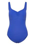 Womens Shaping Aquanite 1 Piece Sport Swimsuits Blue Speedo