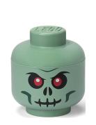 Lego Storage Head  - Green Skeleton Home Kids Decor Storage Storage Bo...