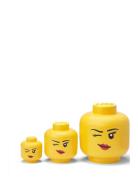 Lego Storage Head Collection - Winking Home Kids Decor Storage Storage...