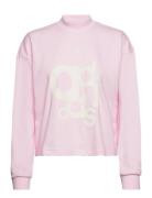 W Bluv Crew Sport Sweatshirts & Hoodies Sweatshirts Pink Adidas Sports...