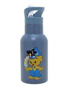 Bamse, Waterbottle, Petrol-Blue Home Meal Time Blue Rätt Start