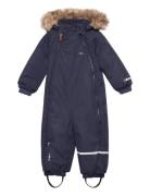 Snow Suit Outerwear Coveralls Snow-ski Coveralls & Sets Navy Minymo