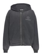W. Omen Oceanic Zip Hoodie Tops Sweatshirts & Hoodies Hoodies Grey HOL...