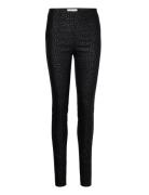 Fqcoaty-Pant Bottoms Trousers Leather Leggings-Bukser Black FREE/QUENT