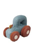 Rattle - Tractor Toys Soft Toys Stuffed Toys Blue Fabelab