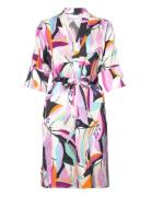 Tunika Dress In Multi Leaf Print Tops Tunics Pink Coster Copenhagen