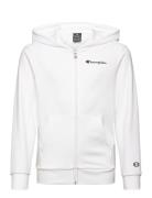 Hooded Full Zip Sweatshirt Sport Sweatshirts & Hoodies Hoodies White C...