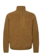 Fleece Zip Jacket Tops Sweatshirts & Hoodies Fleeces & Midlayers Beige...