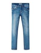 Nkmpete Skinny Jeans 4111-On Noos Bottoms Jeans Skinny Jeans Blue Name...