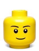 Lego Storage Head  Home Kids Decor Storage Storage Boxes Yellow LEGO S...