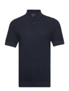 Mapolo Bb Knit Heritage Tops Knitwear Short Sleeve Knitted Polos Navy ...