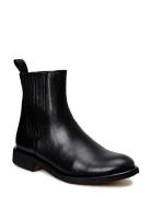 Booties - Flat - With Elastic Shoes Chelsea Boots Black ANGULUS