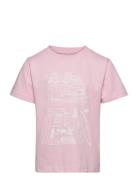 Road Trip Printed T-Shirt - Gots/Ve Tops T-Kortærmet Skjorte Pink Know...