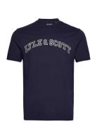 Collegiate T-Shirt Tops T-Kortærmet Skjorte Navy Lyle & Scott