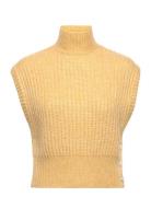 Elfi Vests Knitted Vests Yellow Custommade