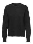 Knitted Wool Blend Jumper Tops Knitwear Jumpers Black Esprit Collectio...