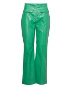 Gwen Emilie Pants Bottoms Trousers Leather Leggings-Bukser Green Hosbj...