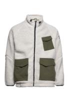 P Bear Borg Zip Thru Angled Pocket Jacket Tops Sweatshirts & Hoodies F...