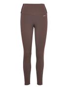 Hw Legging Shine Piping Sport Running-training Tights Brown Hunkemölle...