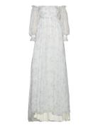 Amelia Off-The-Shoulder Organza Bridal Gown Maxikjole Festkjole White ...