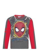 T-Shirt Tops T-shirts Long-sleeved T-Skjorte Multi/patterned Spider-ma...