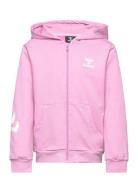 Hmltrece Zip Hoodie Sport Sweatshirts & Hoodies Hoodies Pink Hummel
