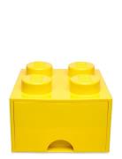 Lego Brick Drawer 4 Home Kids Decor Storage Storage Boxes Yellow LEGO ...