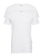 Levis Men Solid Crew 2P Tops T-Kortærmet Skjorte White Levi´s