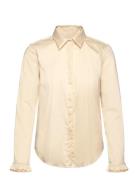 Mattie Flip Shirt Tops Shirts Long-sleeved Beige MOS MOSH