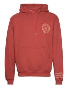 Donovan Hoodie Tops Sweatshirts & Hoodies Hoodies Red Les Deux