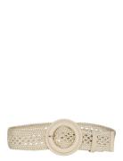 Pcarta Waist Belt Sww Bælte Beige Pieces