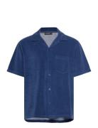 Ted Terry Resort Shirt Tops Shirts Short-sleeved Blue J. Lindeberg