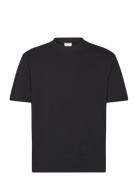 Basic 100% Cotton Relaxed-Fit T-Shirt Tops T-Kortærmet Skjorte Black M...