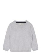 V-Neck Sweater Tops Sweatshirts & Hoodies Sweatshirts Grey Mango
