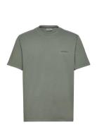 Overdyed Logo Loose Tee Tops T-Kortærmet Skjorte Green Superdry