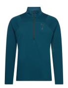 M Seasons Ls 1/4 Zip Polypropylene Rain Cell Sport Sweatshirts & Hoodi...