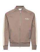Sterling Track Jacket Tops Sweatshirts & Hoodies Sweatshirts Brown Les...